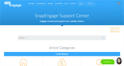 Desktop Screenshot of help.snapengage.com